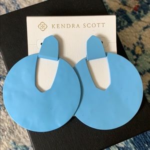 Kendra Scott NWT Diane earrings light blue